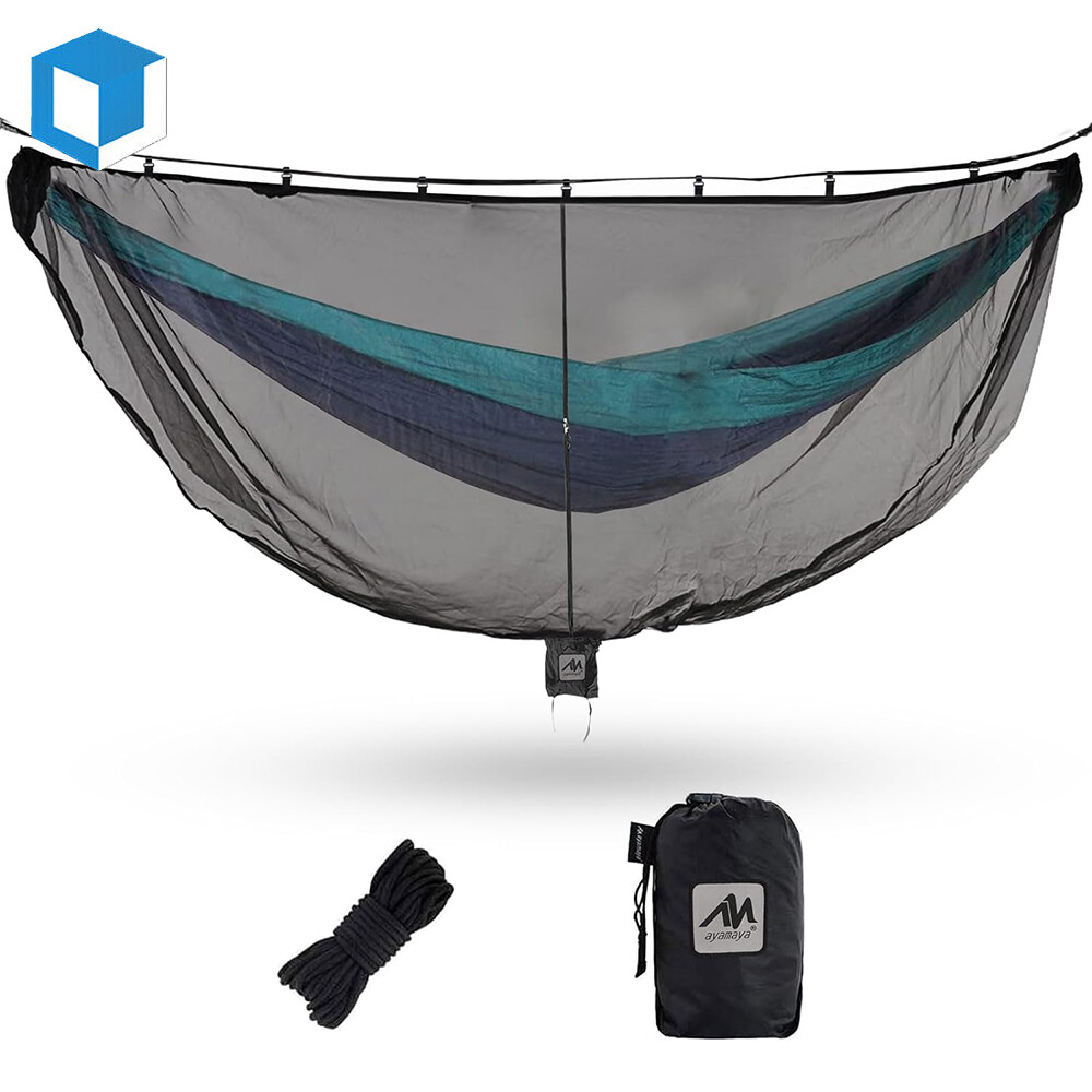 Hammock Bug Mosquito Net Portable Lightweight Netting Mesh Cover Double Zipper