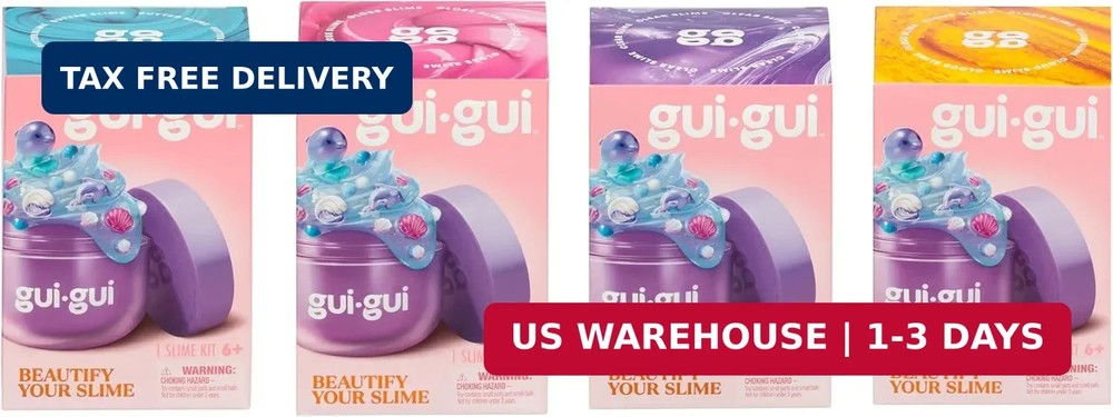 GUI GUI Slime Kit - Scented Slime 1 Pack - 5 Step DIY Process to Customize Your