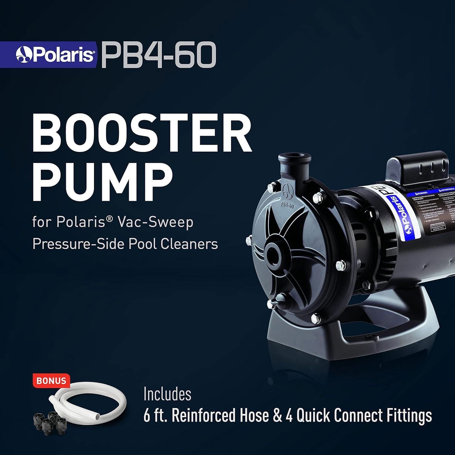 Polaris PB4-60 3/4 HP Booster Pump for Pressure Side Pool Cleaners, 115V/230V