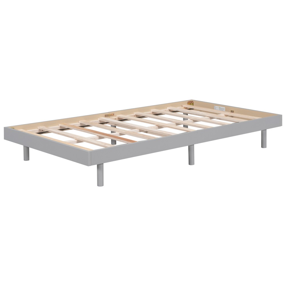 Modern Design Twin Size Floating Platform Bed Frame Durability Superior Quality