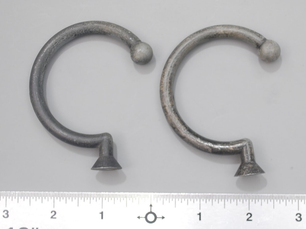 Pair of under-rail bridge hooks