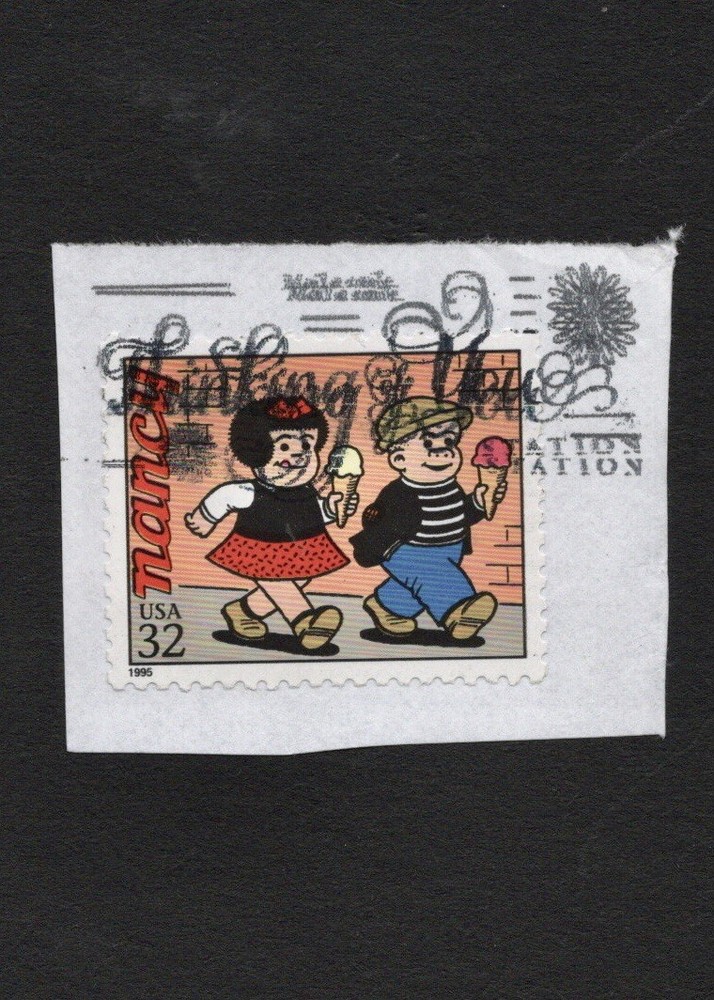 1995 US Centenary of Comics Nancy ʷ/ 𝒯𝒽𝒾𝓃𝓀𝒾𝓃ℊ ℴ𝒻 𝒴ℴ𝓊 cancel on piece