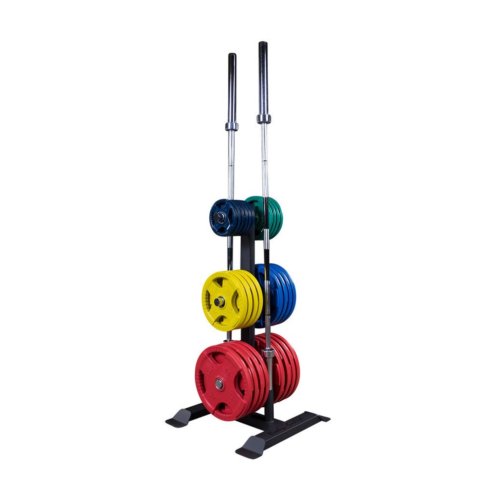 Body-Solid GWT56 Olympic Plate Tree and Bar Holder