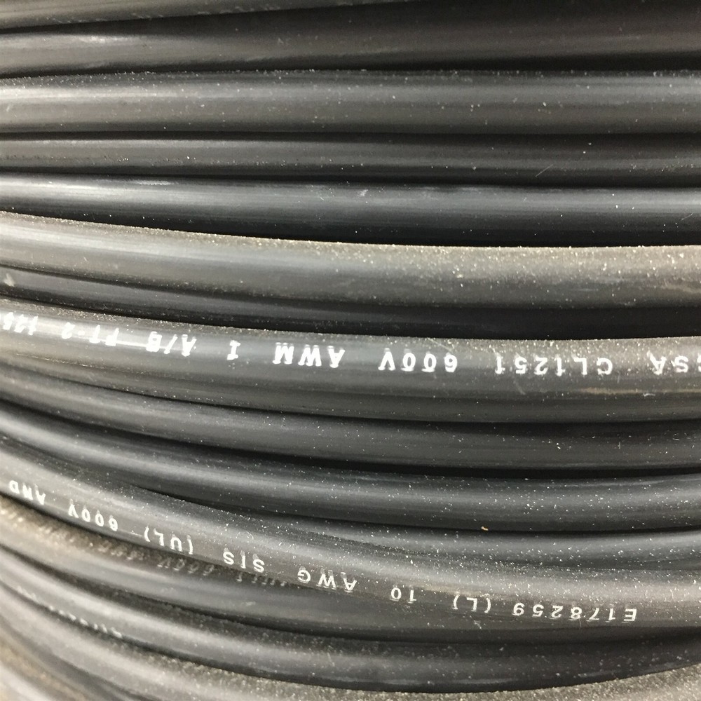 600' Process Wire 10AWG E178259 AWM Type 3173 600' Black