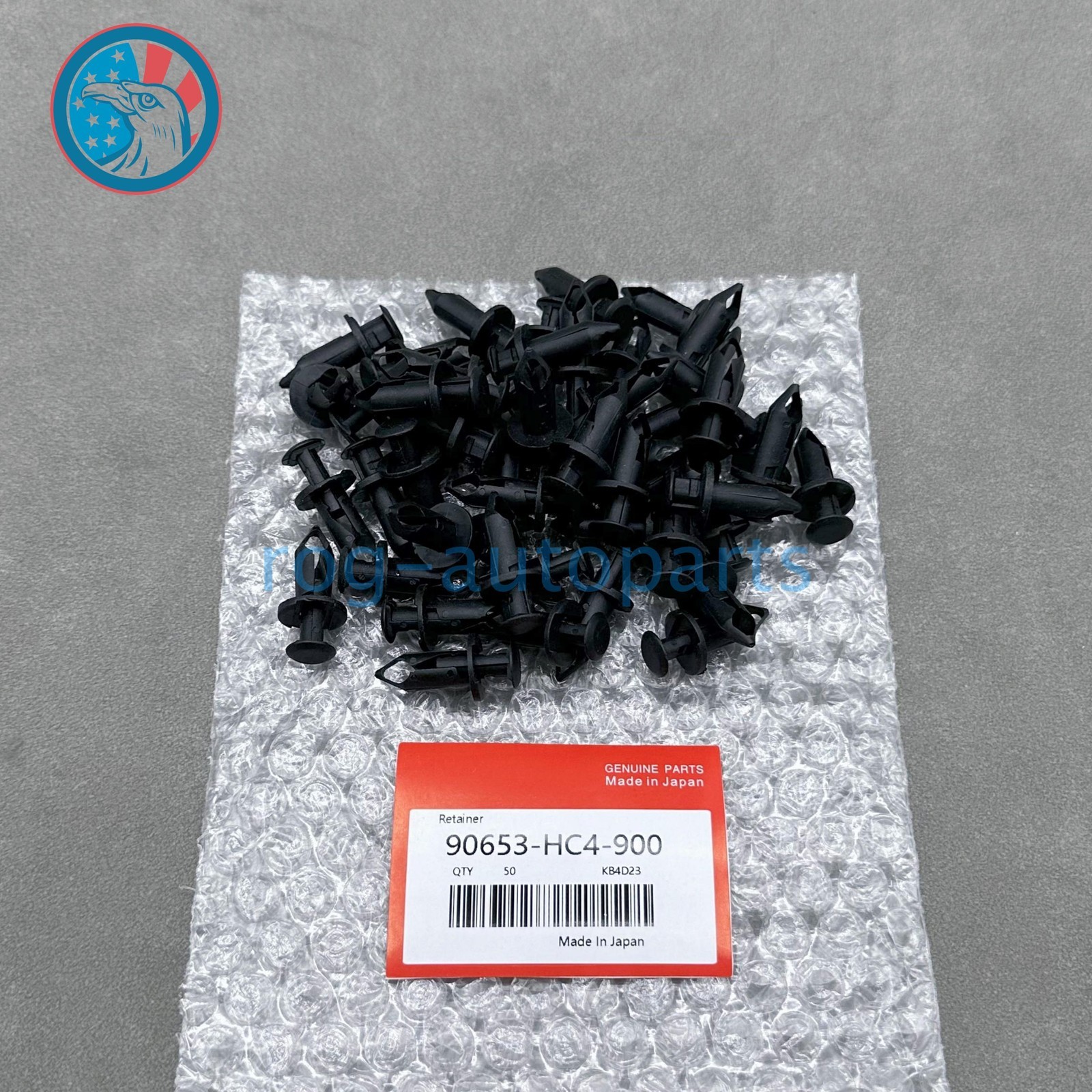 OEM 50×！ ATV Retainer Clips Push Pin Splash Guard Body Panel For Honda 8mm