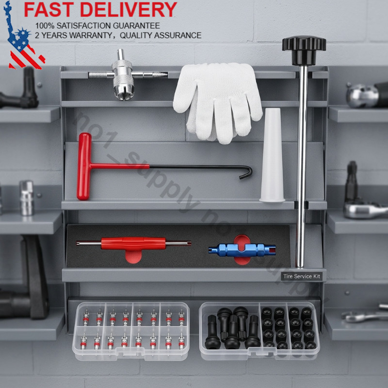 For TR413 Valve Core Tire Valve Stem Core Remover&Installer/Replacement Tool Kit