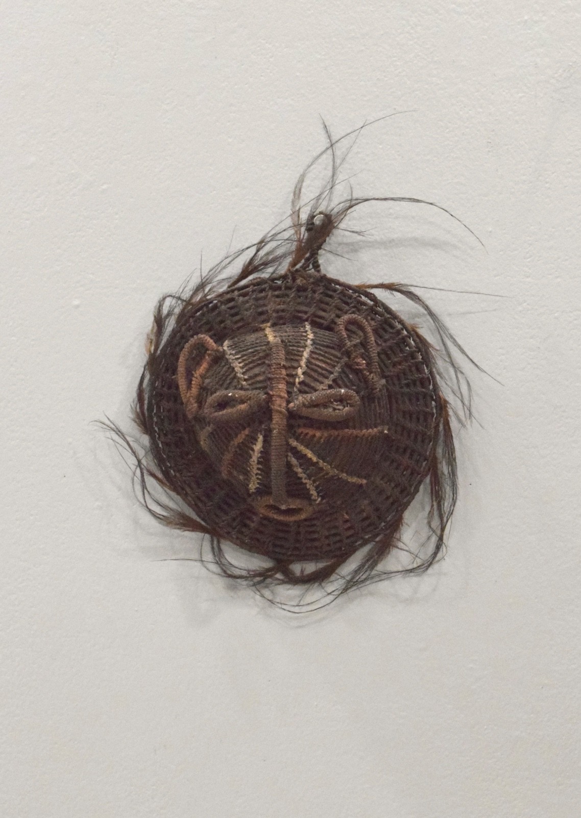 Mask Papua New Guinea Coconut Shell Rattan Mask