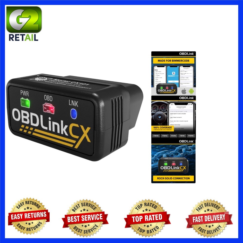OBDLink CX Bimmercode Bluetooth OBD2 Adapter BMW Mini iOS Android