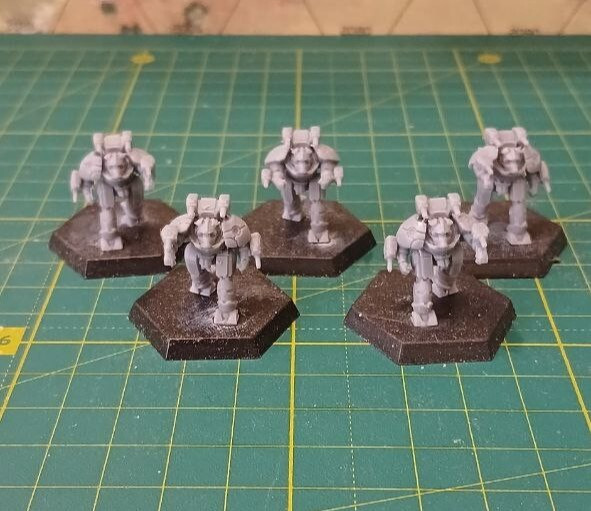 Chrysaor protomech point (5 models), battletech game miniatures