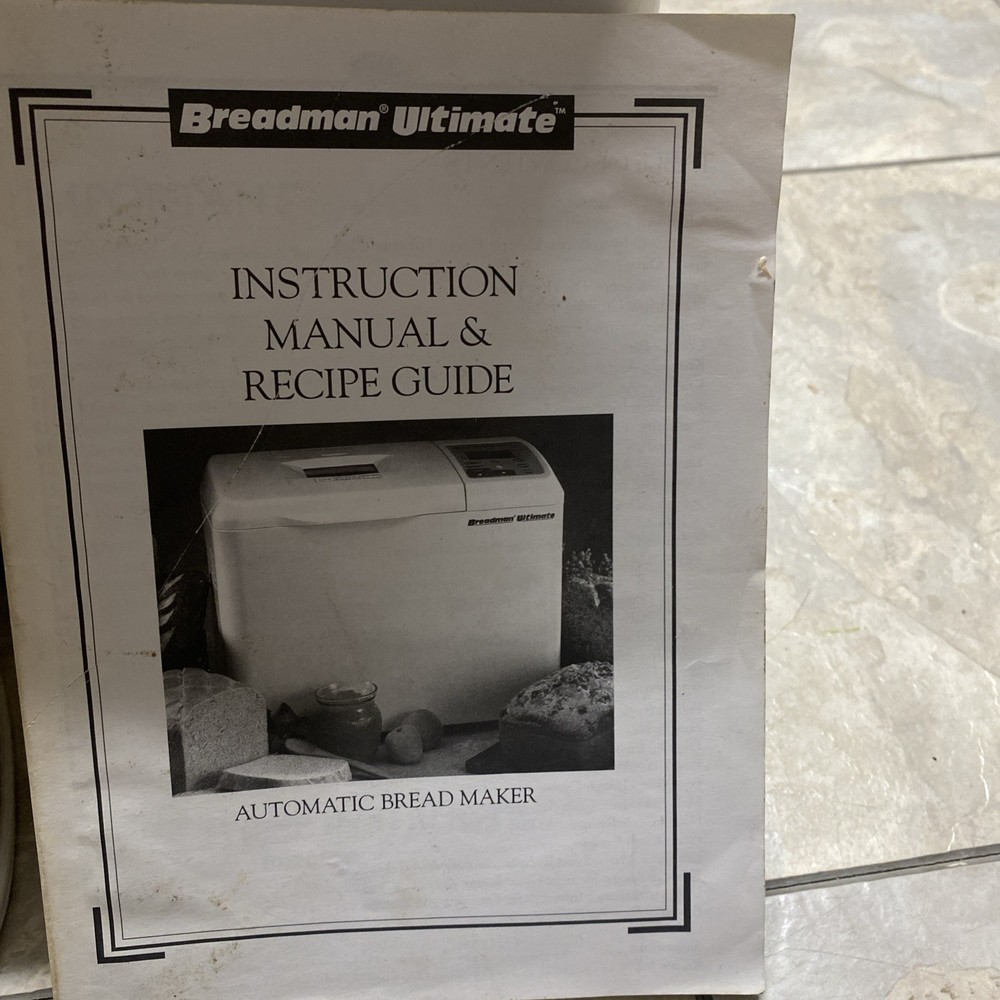 Bread Man Ultimate With Manuel And Cookbook. Lightly Used