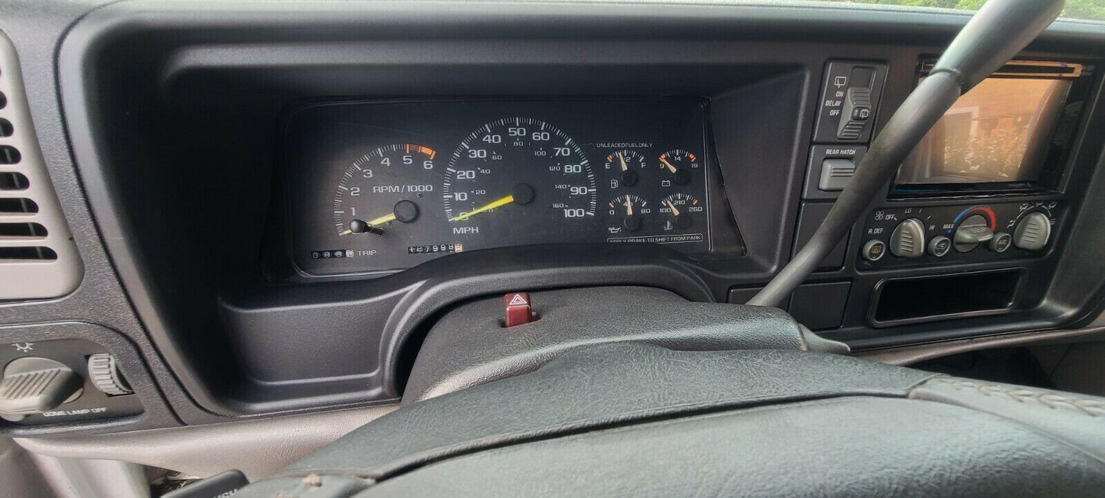 Double DIN Truck Dash Kit For 1995-02 GMC Full Size Trucks / SUVs Vehicles Black