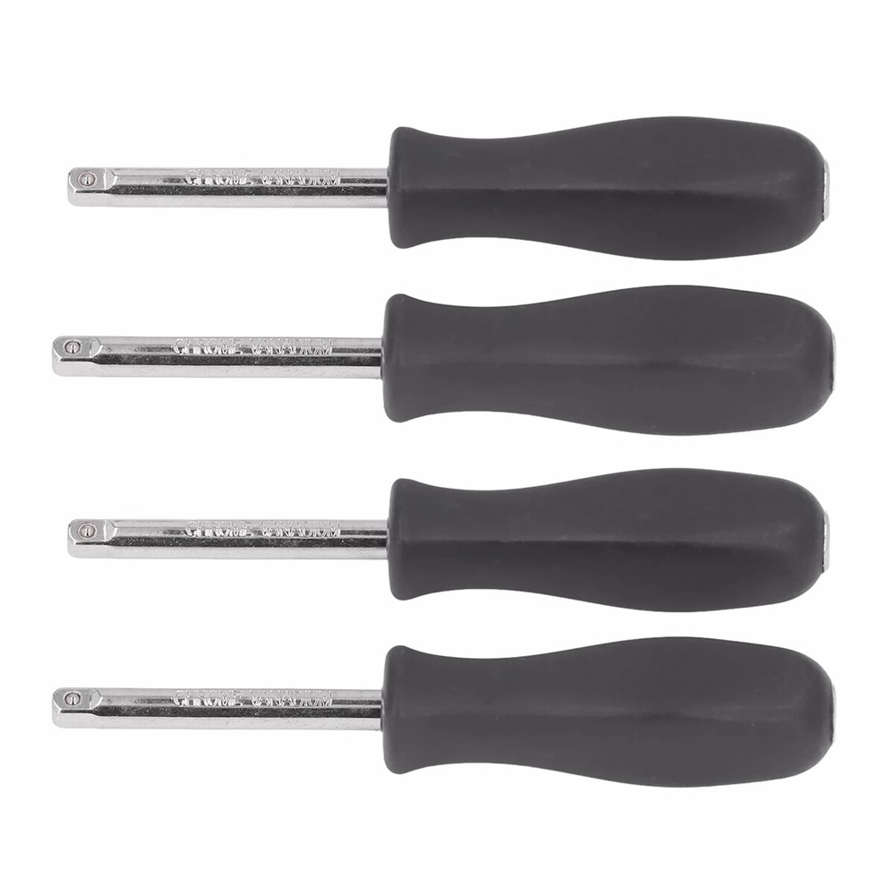 4PCS 1/4" Drive Spinner Screwdriver Socket Nut Driver Handle Extension Bar Tool