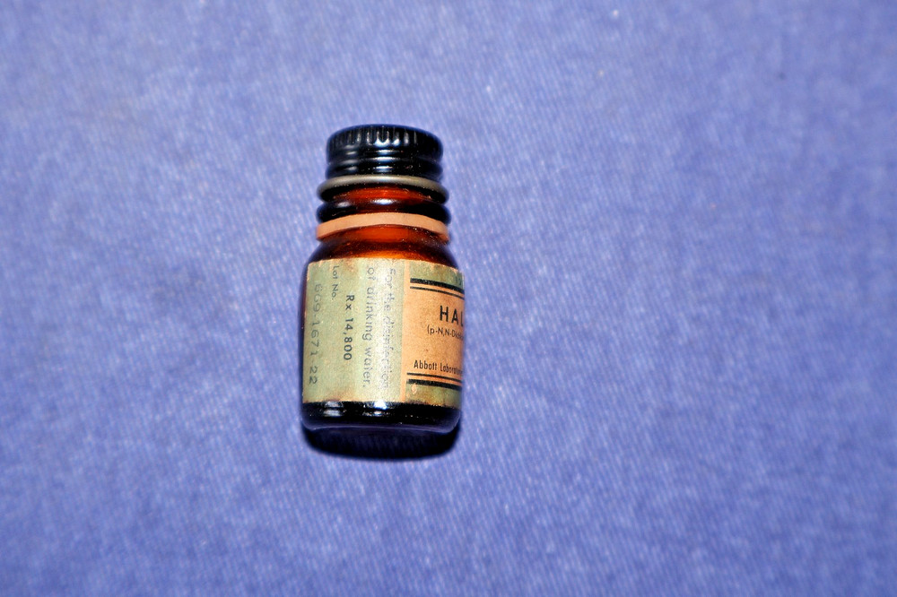 WWII Era Collectible US Halazone Water Purification Tablets for First Aid Kits