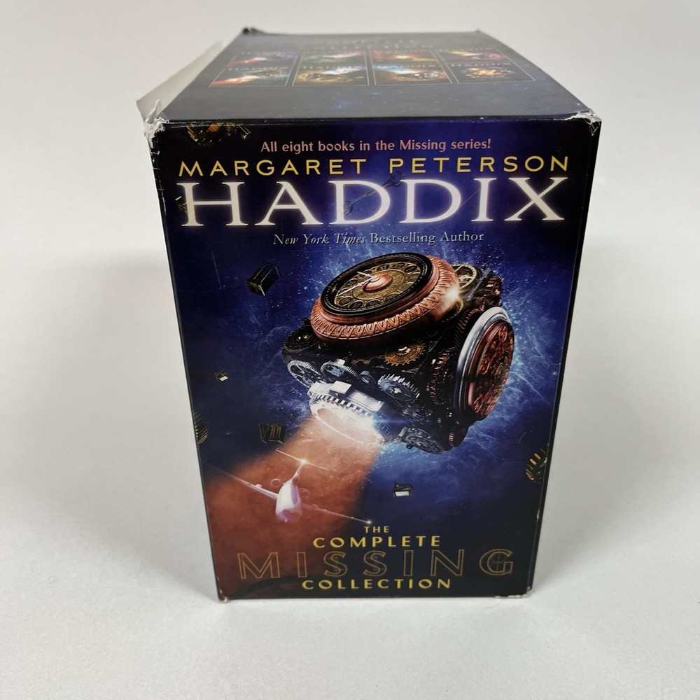 8 Books Complete Missing Collection-Boxed Set-Found Sent Sabotaged Torn HADDIX