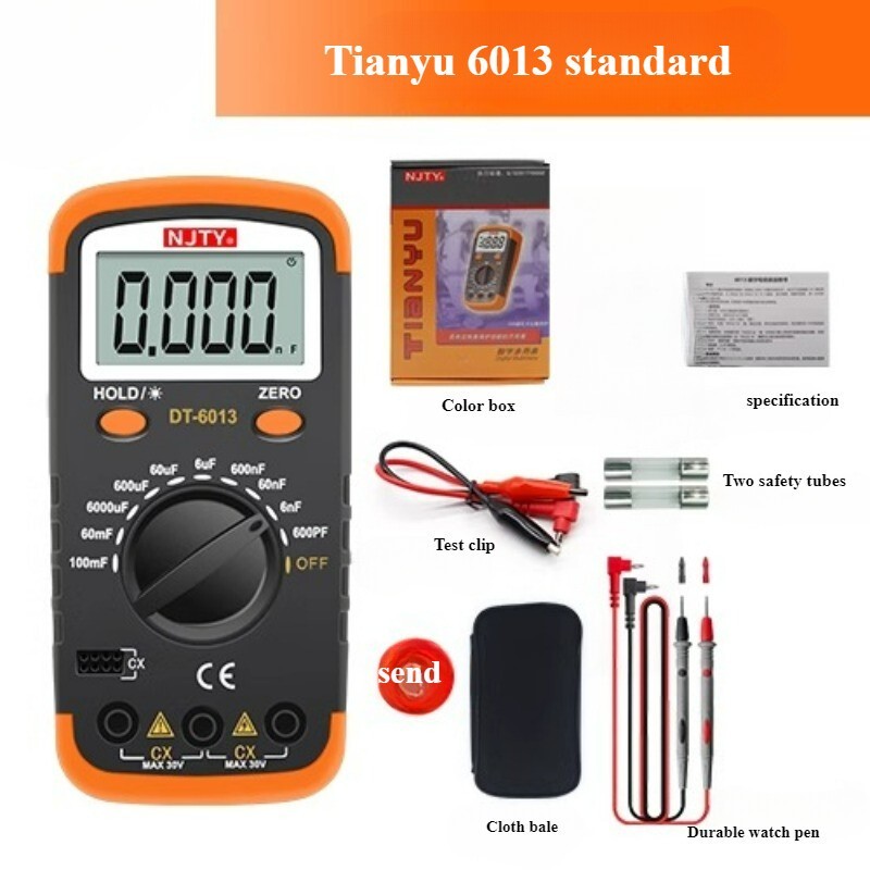 DT6013 Digital Capacitance Meter Capacitance Tester Measuring Capacitor