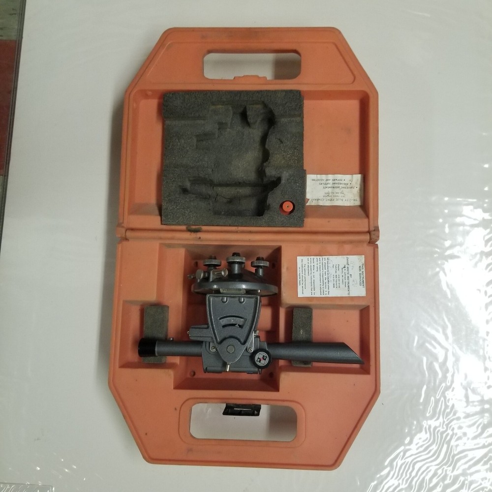 Vintage David White Model 8080 Transit Level w/ Case, Untested, LOOK