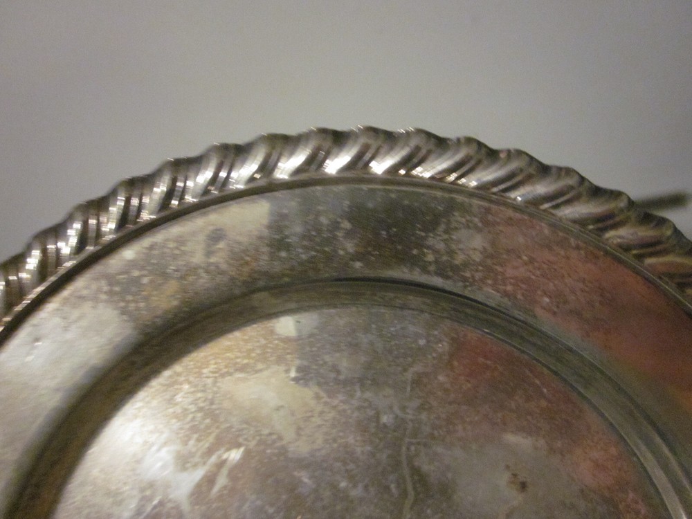 Friedman Silver Co Vintage Silverplate Metal BREAD Plate 6-3/8" ACROSS