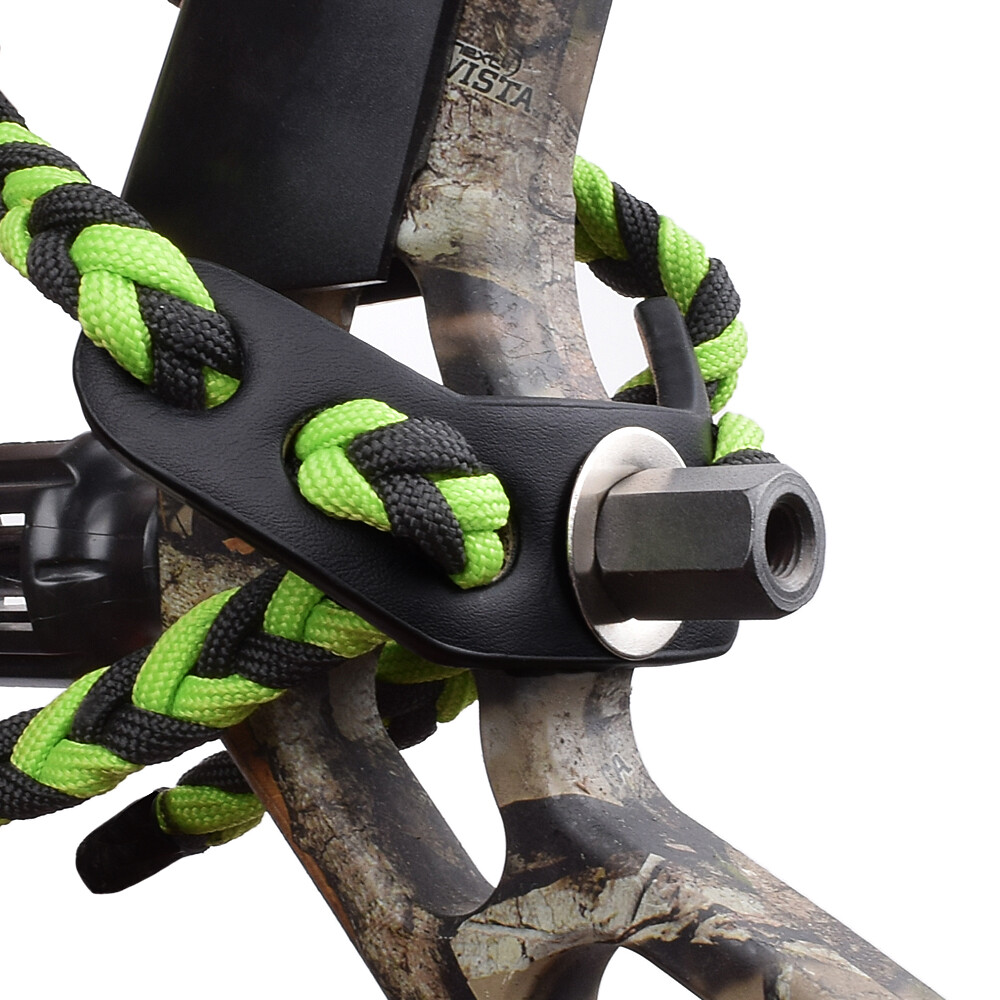 Compound Bow Wrist Sling Nylon Strap Braid with Leather for Easy Holding