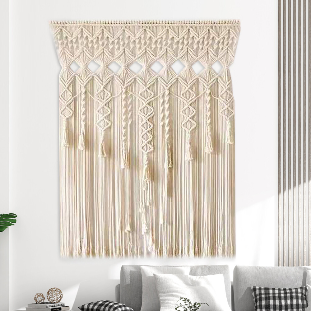 Handcrafted Macrame Door Curtain ?C Elegant Boho Home Decor Backdrop