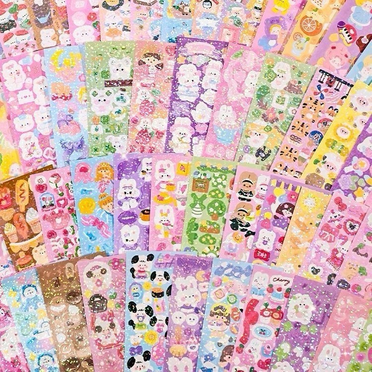 100 Pack Sheet Cute Fashion Kawaii Cartoon Stickers