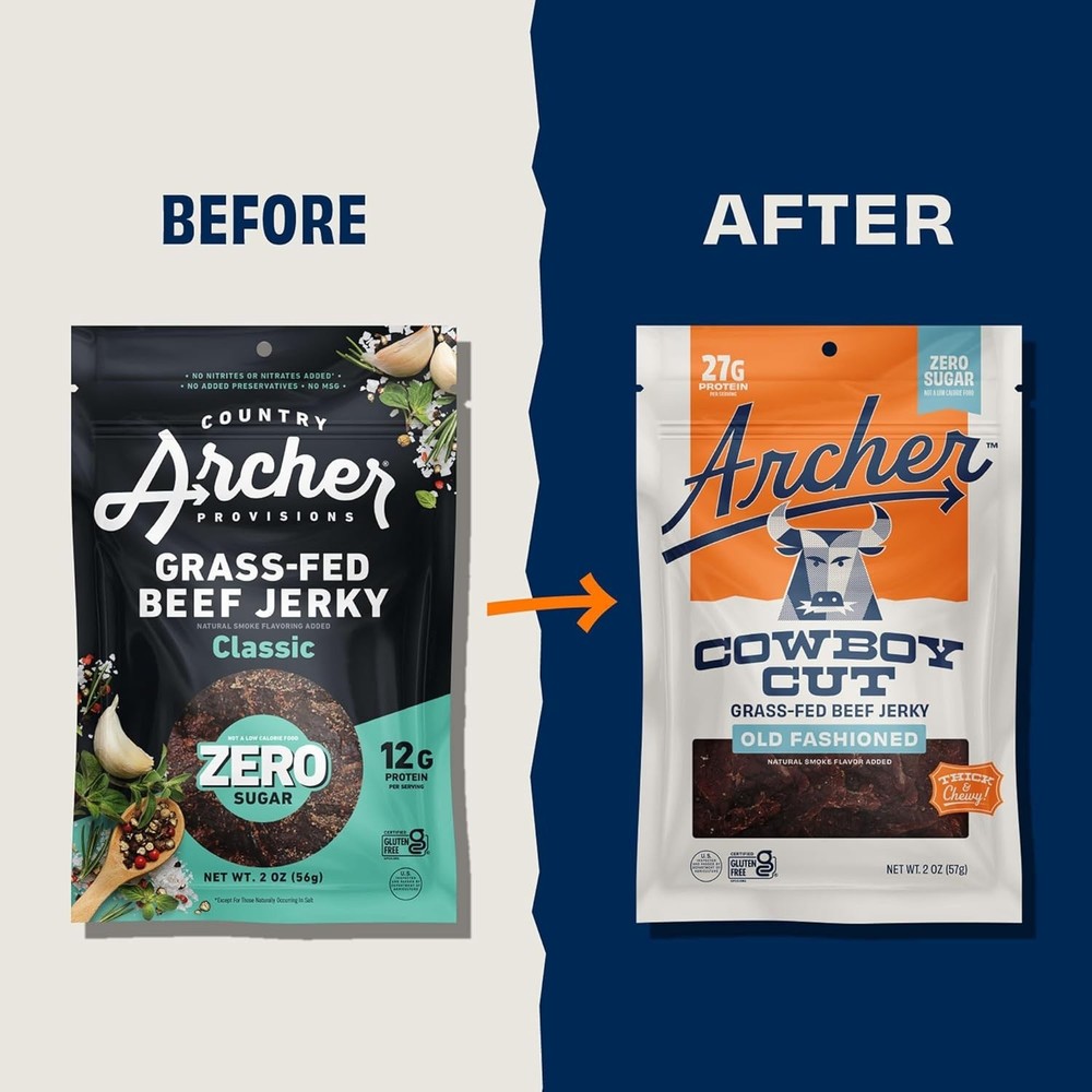 Grass Fed Beef Jerky - Zero Sugar Beef Jerky, Sugar Free Snack Pack, Bulk, In...
