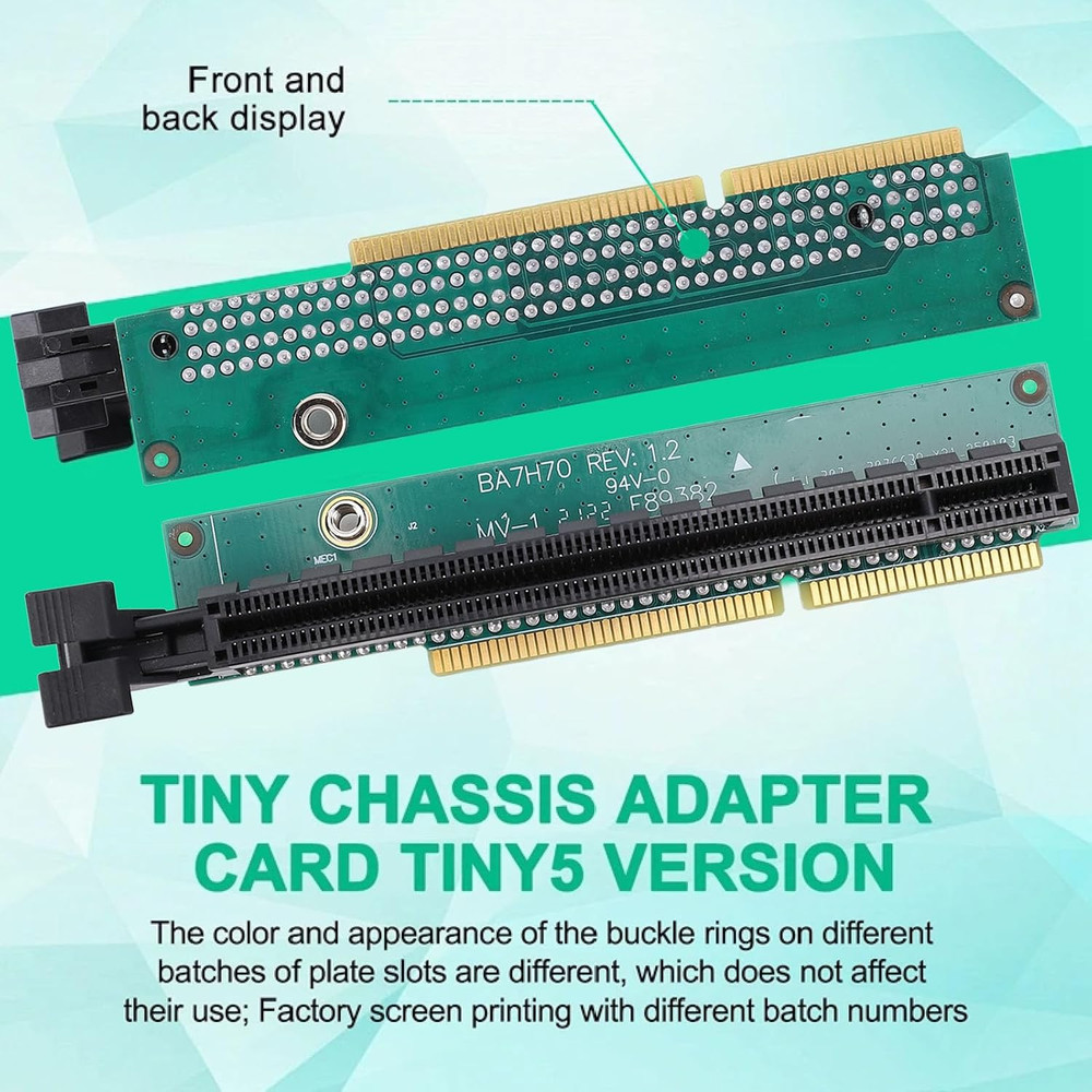 PCIE 16X Graphics Adapter, 4 Port Extender Riser Adapter Card for Thinkcentre M9