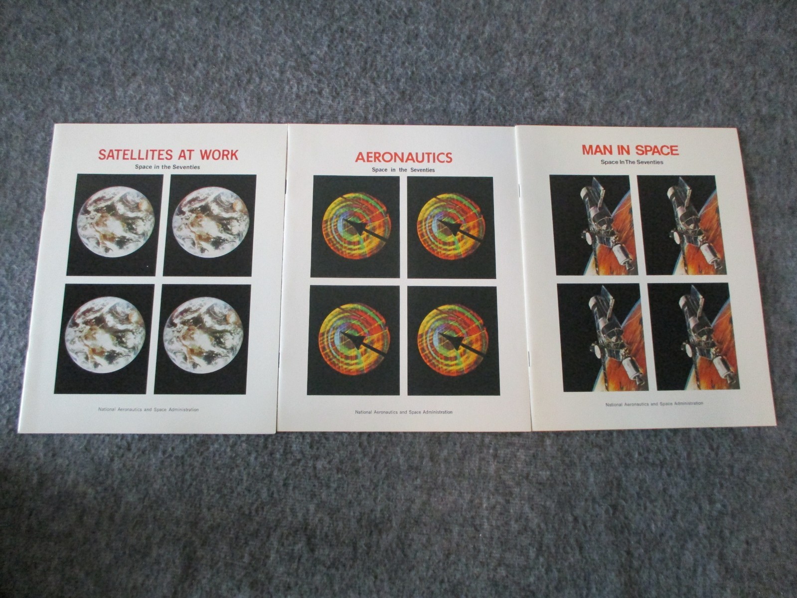 NASA MSFC APOLLO EARLY BOOKLETS/BROCHURES-CAREER /WEATHER/AWARDS /SPACE 1969-70s