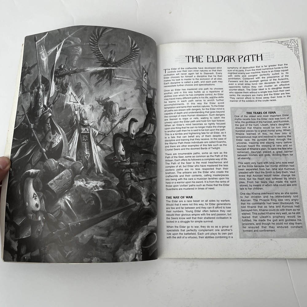 Warhammer 40,000 Eldar Codex 4th Edition 2006 Rulebook Games Workshop Army Book