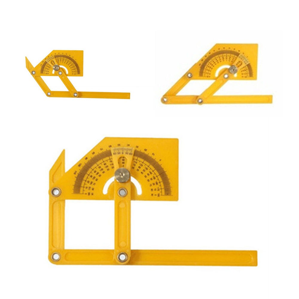 Goniometer Angle Finder Plastic Protractor Miter Gauge Arm Measuring Ruler Tool
