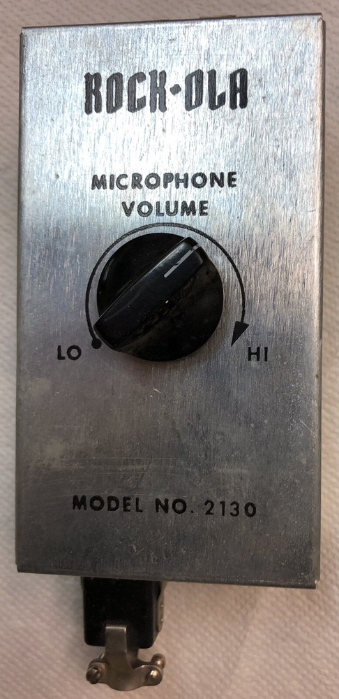 ROCK-OLA  JUKEBOX PART: Microphone Volume Control Model #2130