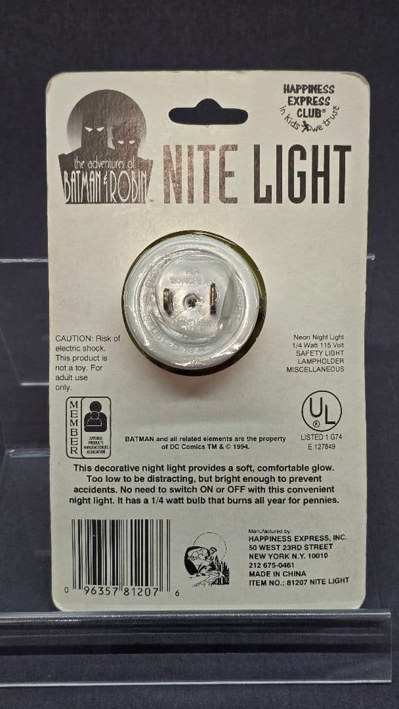 Robin Nite Light Night Light BATMAN ROBIN