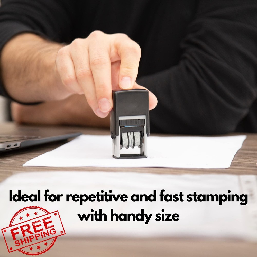 Self Inking Date Stamp Phrase Received Refillable Business Stamp