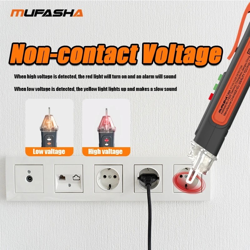 Non‑Contact Voltage Tester Pen AC 12‑1000V Smart Breakpoint Finder Detector
