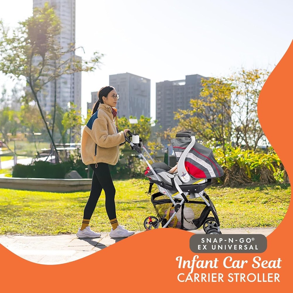 Lightweight Snap-N-Go Stroller: Universal Car Seat Compatible, Foldable Design