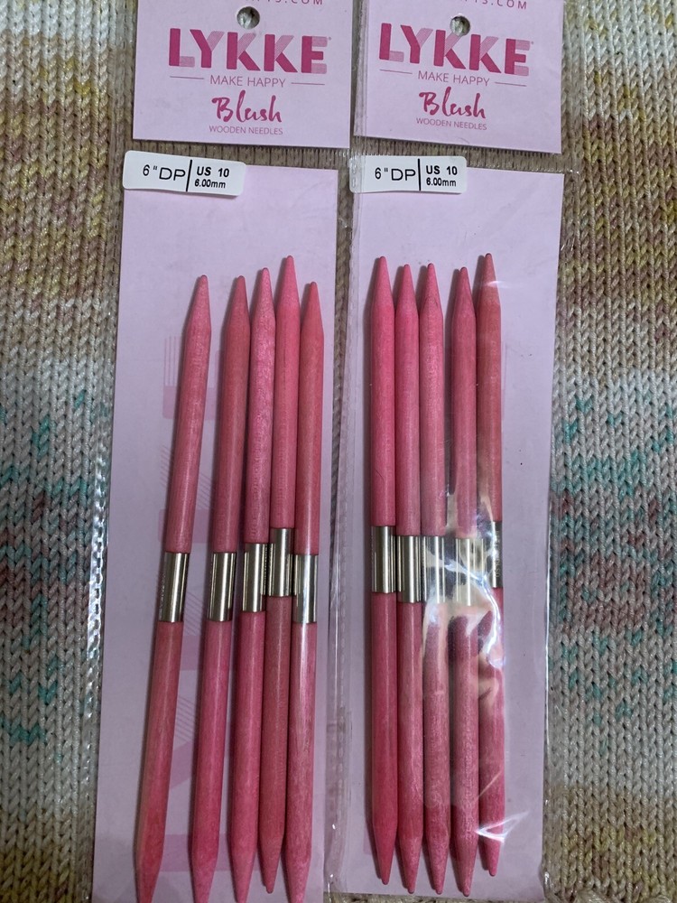 Lykke Blush 6" Double Point Needles
