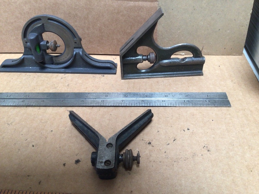 #10 Machinist Precision LUFKIN Combination Square Set