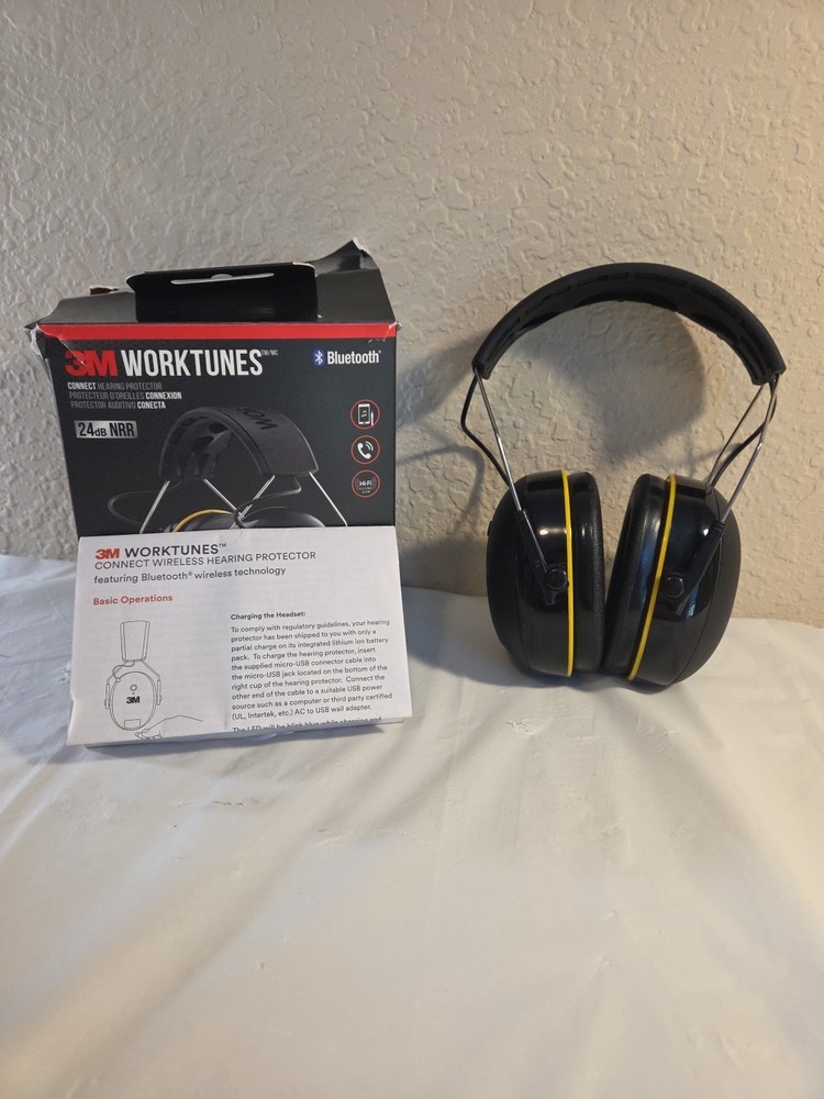 3M Worktunes Wireless Hearing Protector Bluetooth - 90543H1-DC-PS READ