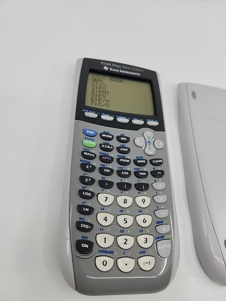 Texas Instruments TI-84 Plus Silver Edition Graphing Calculator w Cover