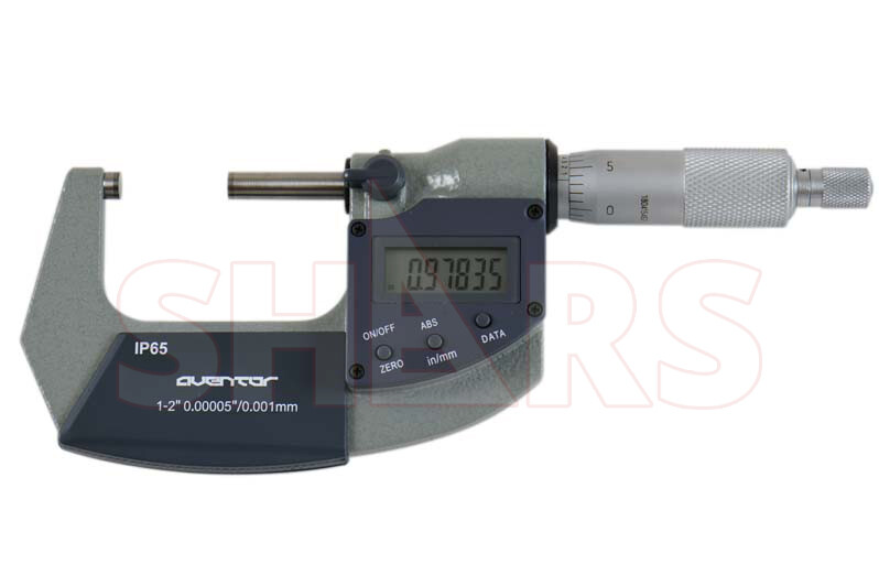 Shars 1-2" 0.00005"/0.001mm Digital Electronic Outside Micrometer IP65 New P]