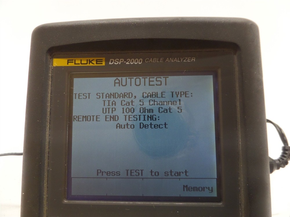 Fluke DSP-2000 & DSP-2000SR Digital Cable Analyzers