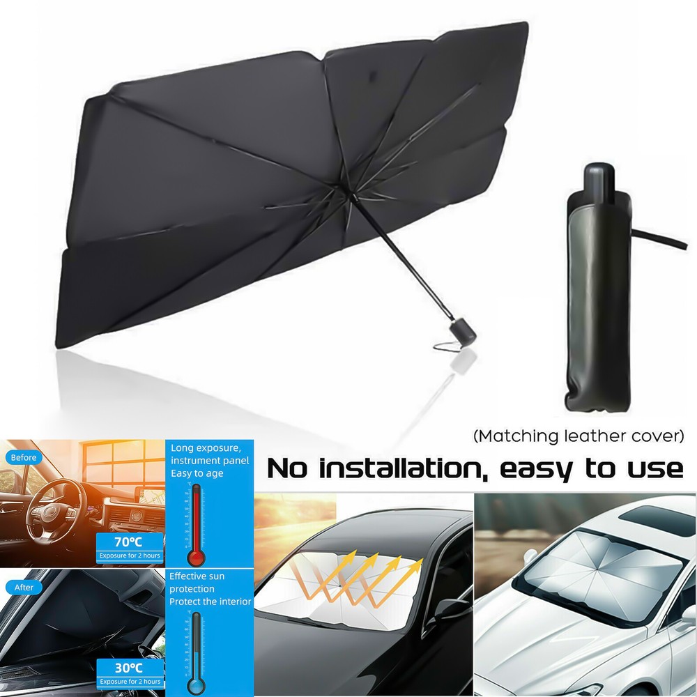 Car Windshield Sunshade Foldable Umbrella Front Window Cover Visor Umbrella