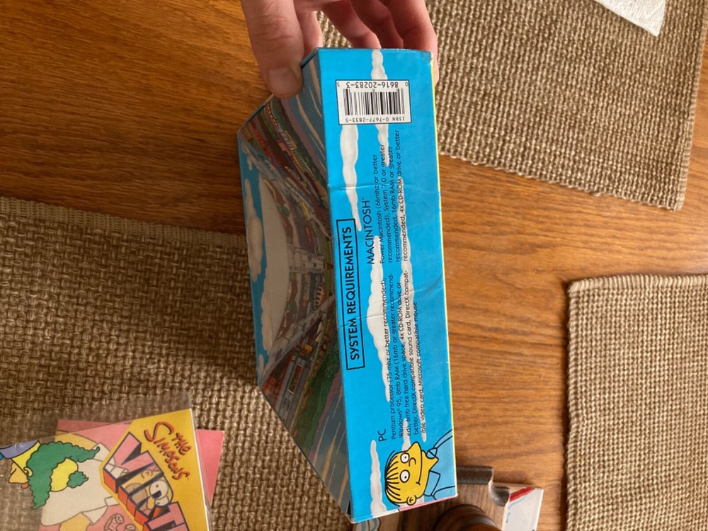 The Simpsons Virtual Springfield Computer game 1997 CD ROM