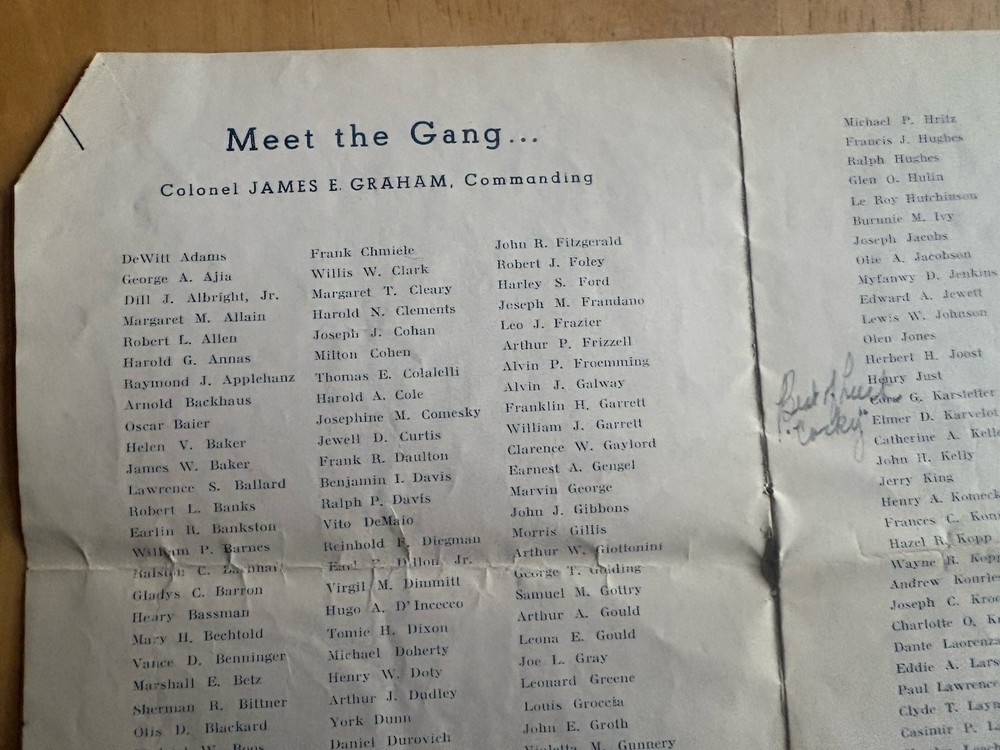 WWII US Navy USS Thurston Program Papers Look