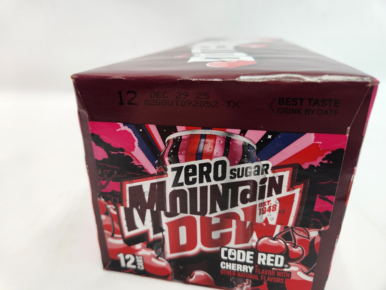 Zero Sugar Code Red Mountain Dew 12 Pack New Logo 12 Cans