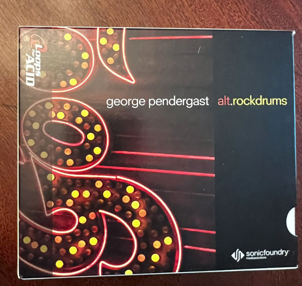 Sonic Foundry George Pendegrast Alt.RockDrums Audio Loops CD - Used
