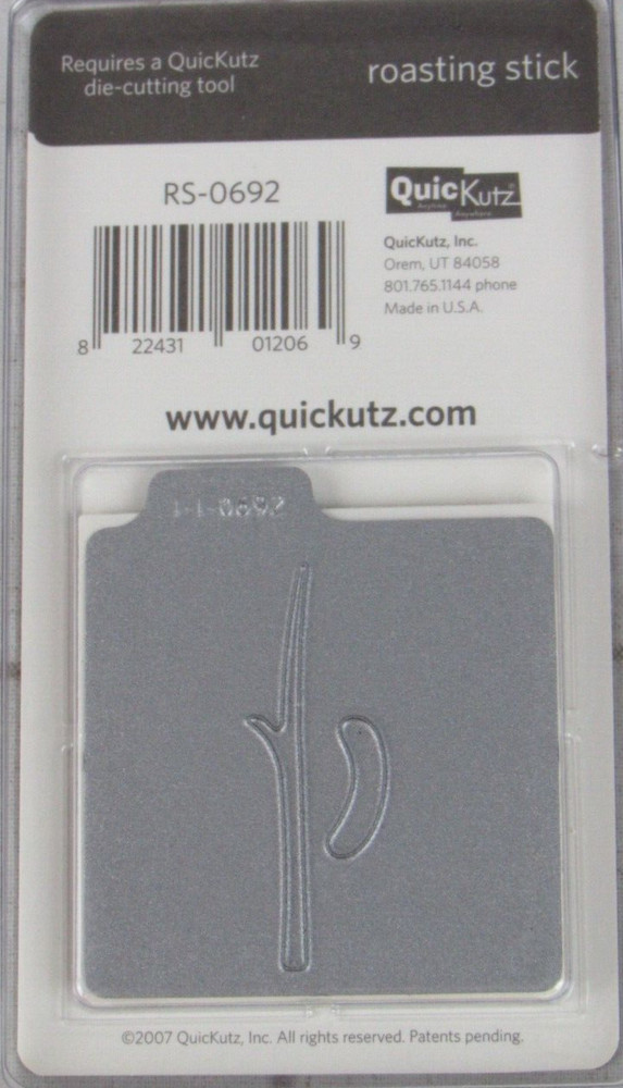 QuicKutz Roasting Stick 2x2, 1 Cutting Die Set RS-0692