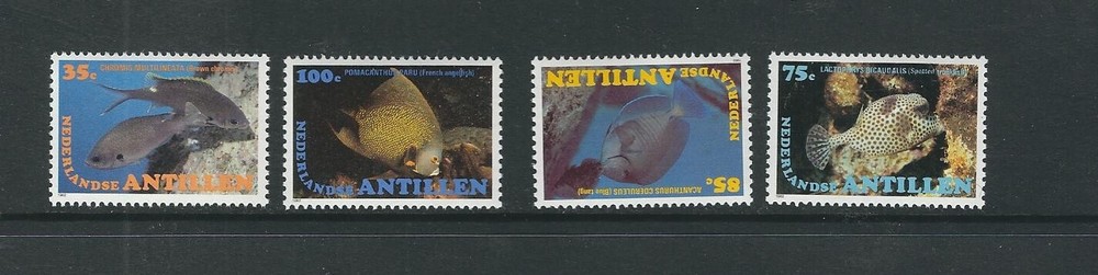 Netherlands Antilles  SC # 485-488 Fish . MNH