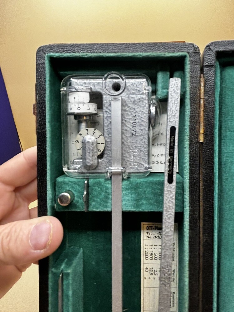 DIETZGEN OTT- PLANIMETER 1803D- DRAFTING TOOL WITH CASE ENGINEERING GERMANY