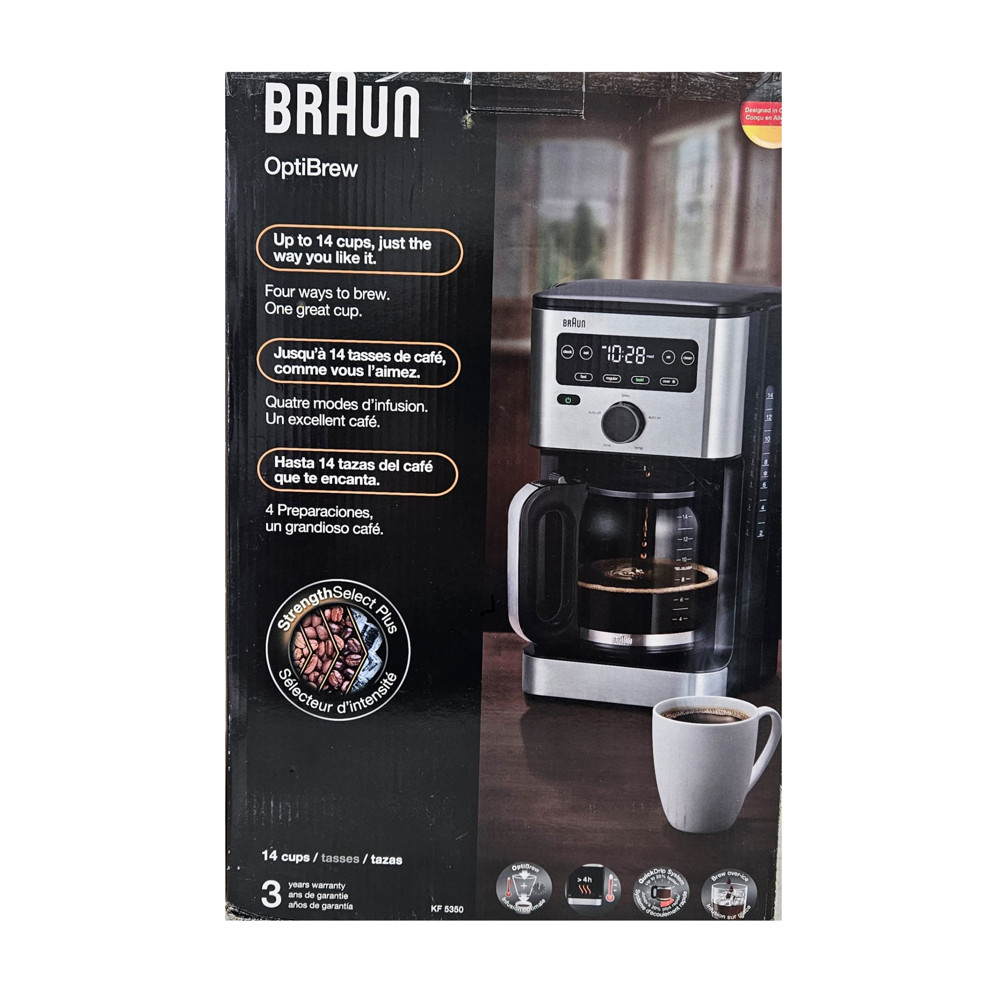 BRAUN OPTIBREW COFFE MAKER #KF 5350 [REFURBISHED]