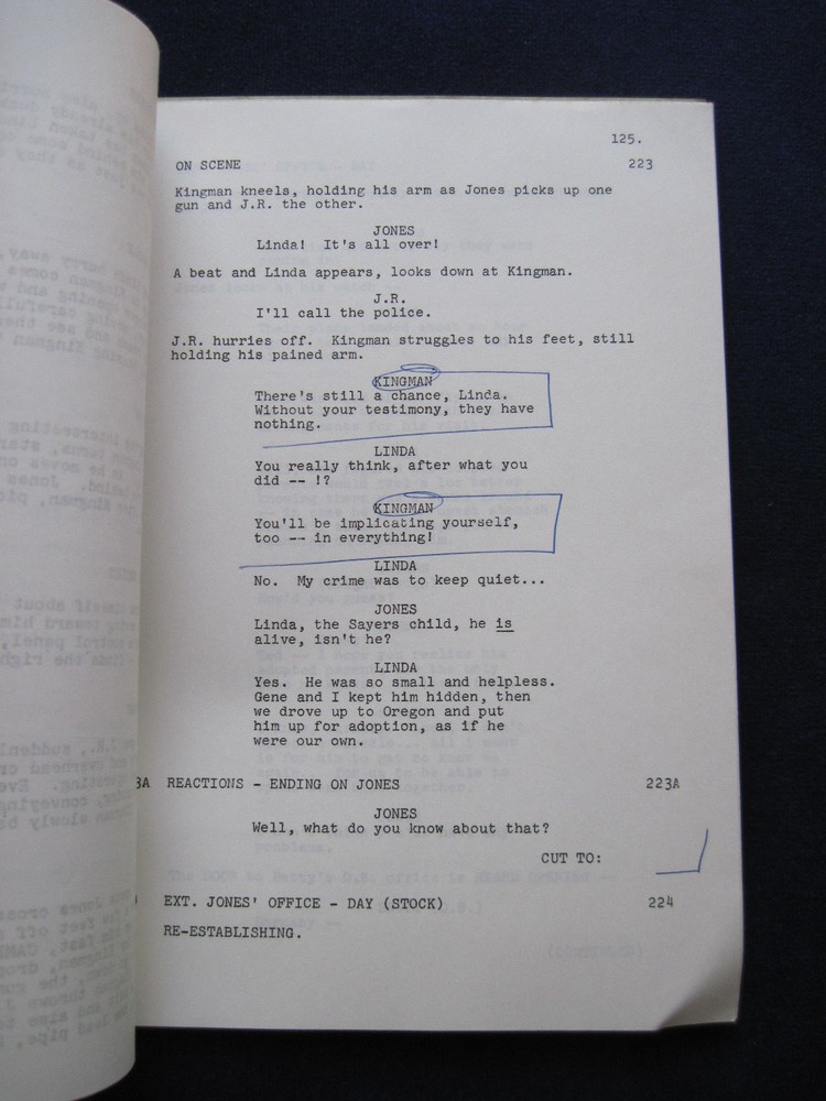 ORIGINAL BARNABY JONES 2 Part TV SCRIPT Final Judgment - BRADFORD DILLMAN'S Copy